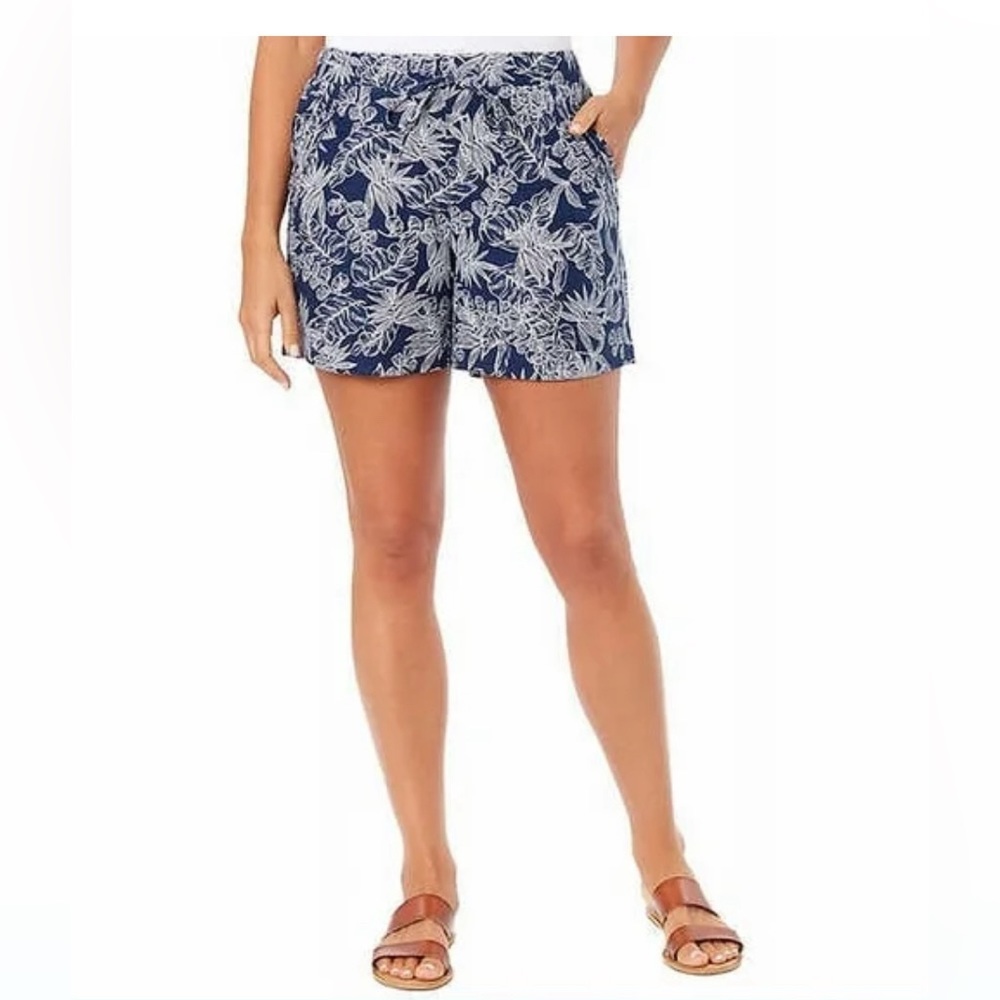 Briggs Ladies' Linen Blend Pull-On Short